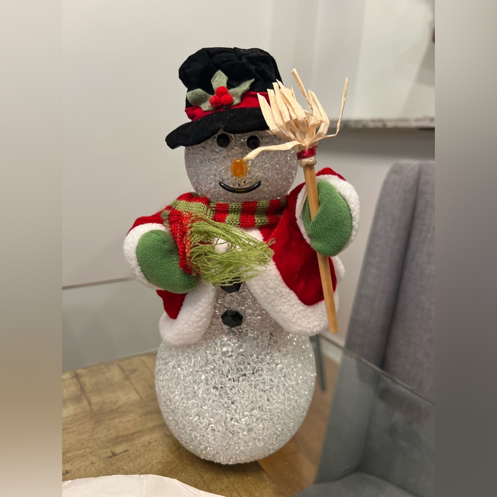 Animated Lighted singing Snowman Figure